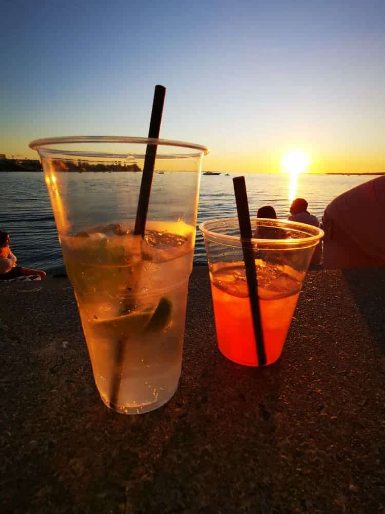 Die Sunsetstufen am Molo in Bregenz