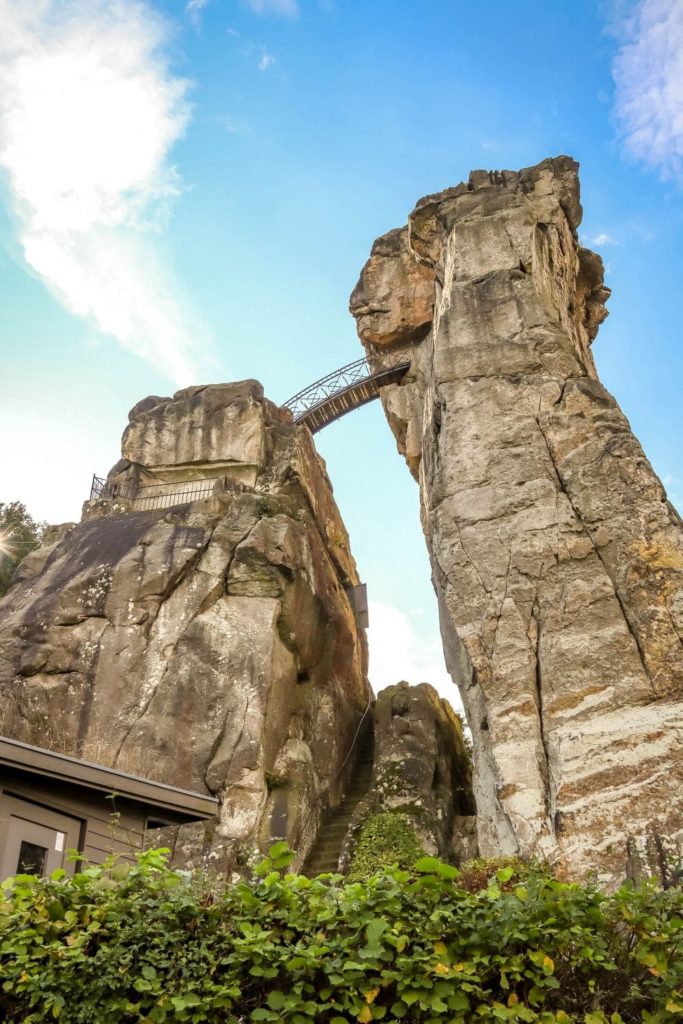 Oben auf den Externsteinen