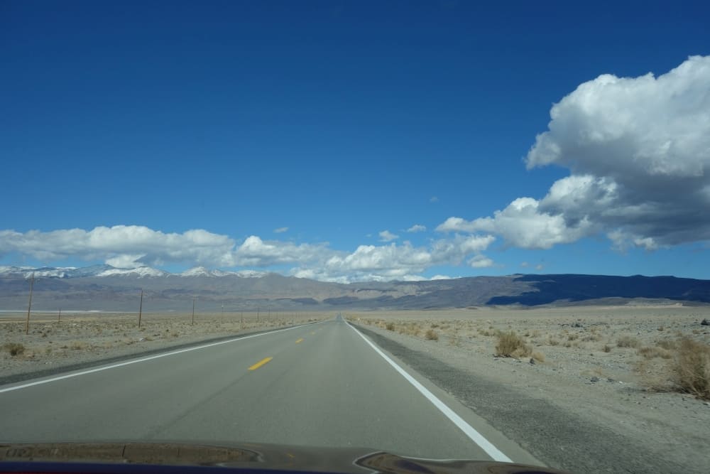 Anfahrt zum Death Valley