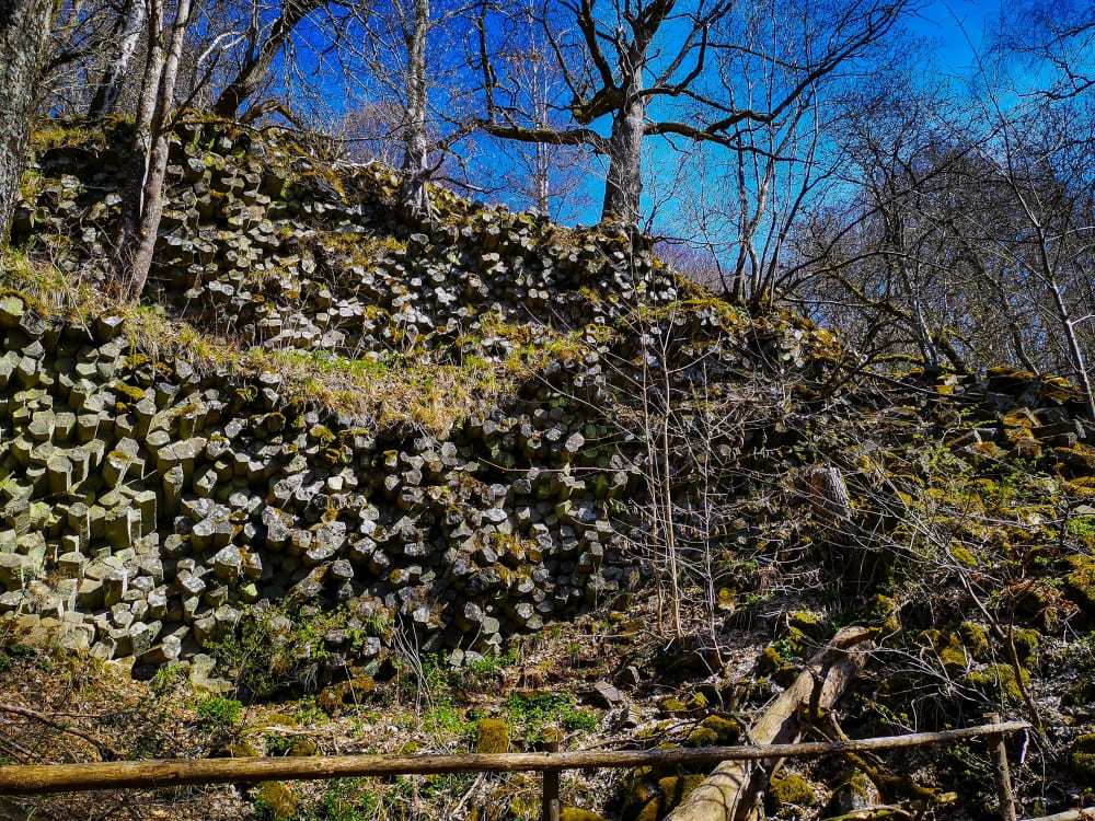 Die Basaltprismen in der Rhön