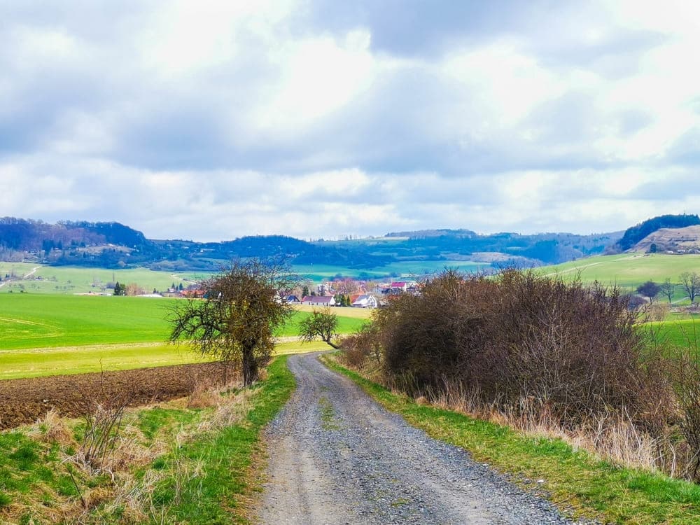 Planetenwanderweg bis nach Mittelsdorf