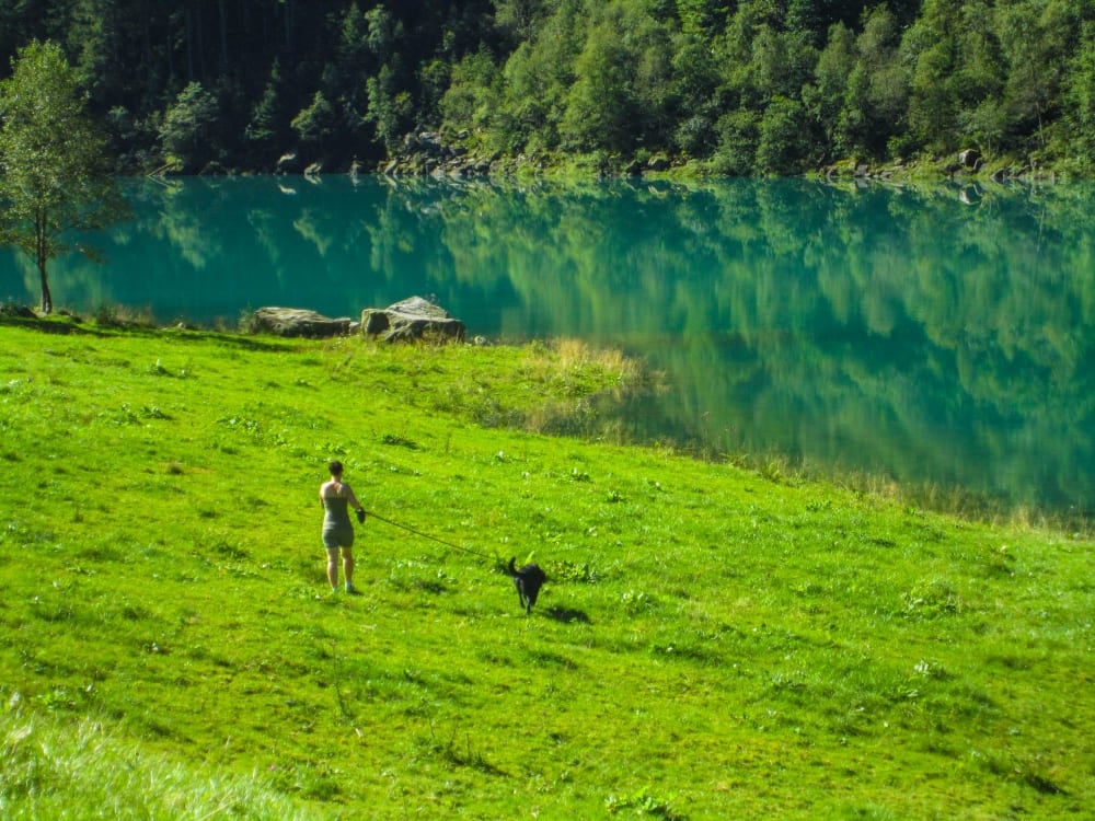 Unterwegs am Stillup-Stausee in Tirol