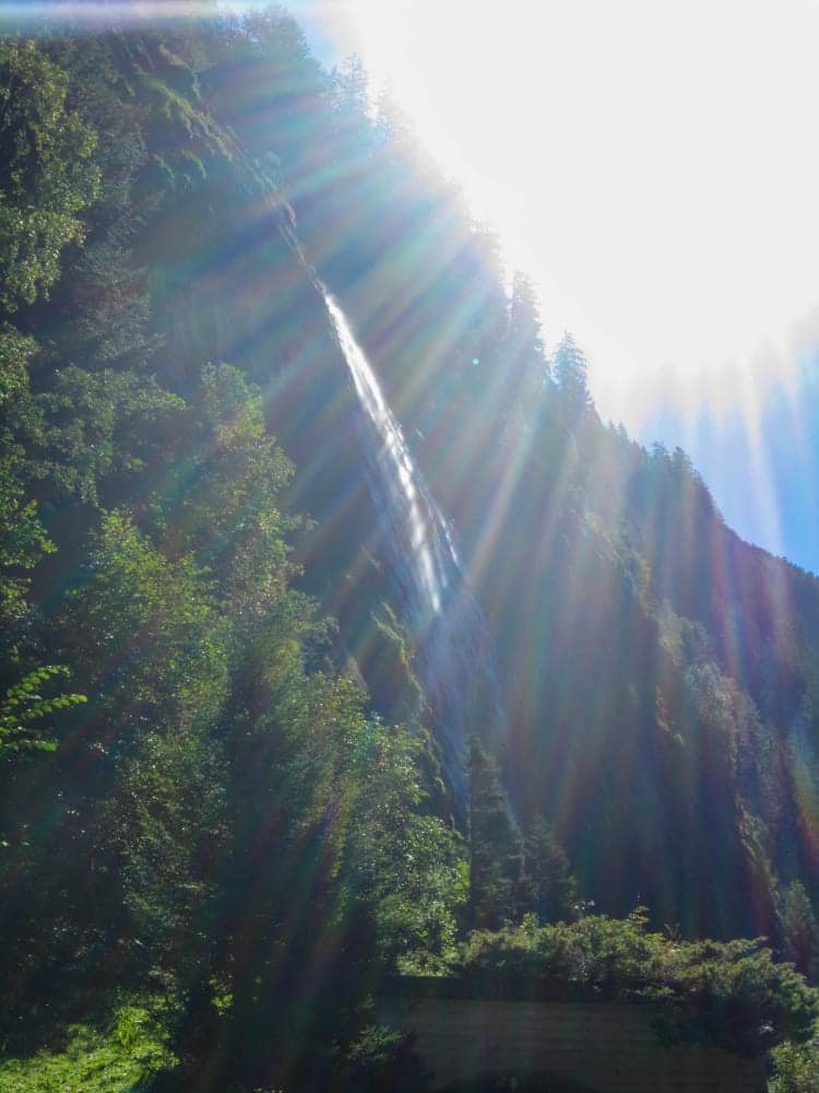 Wasserfall am Stillup-Stausee