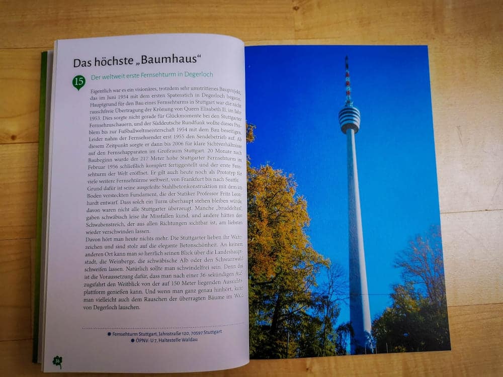 Was erwartet Euch im Buch Grüne Glücksorte in Stuttgart