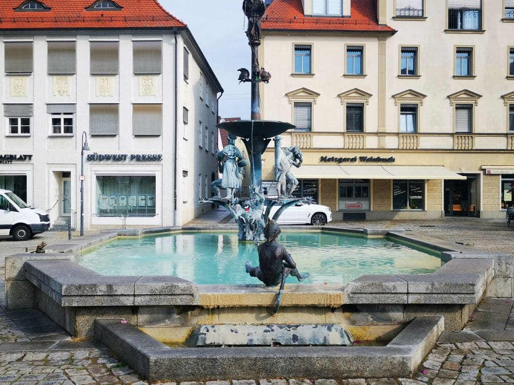 Der Marktplatz von Ehingen