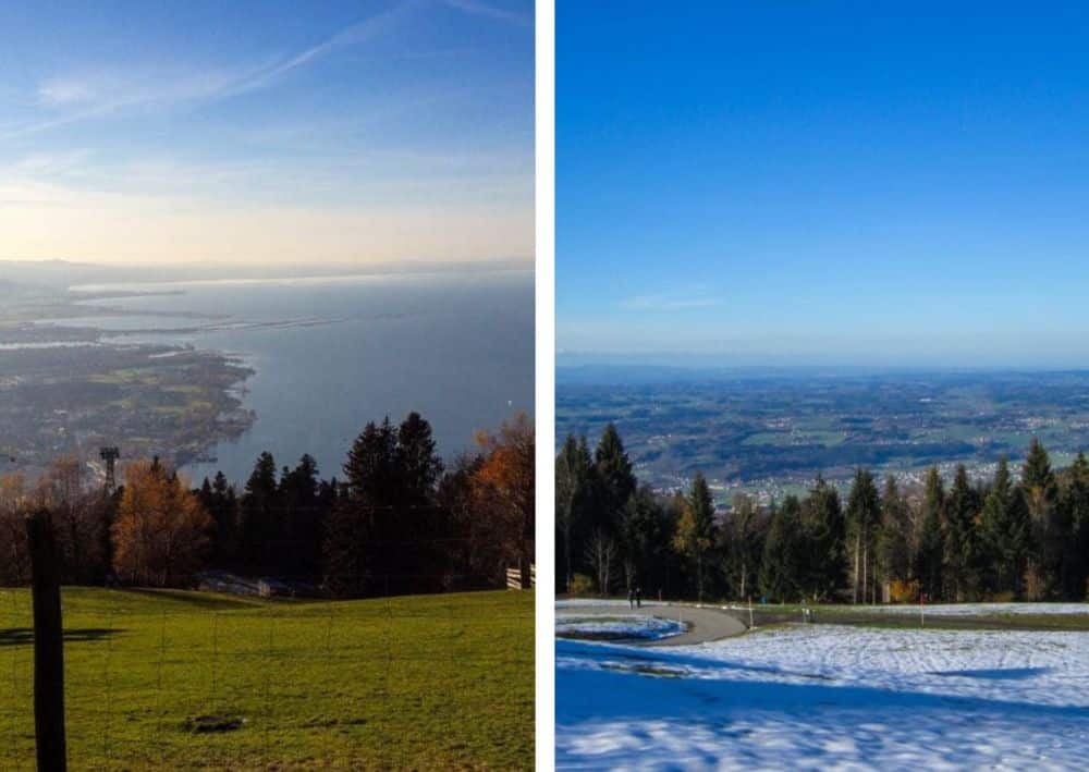 Wandern auf dem Pfänder - Im Sommer und im Winter